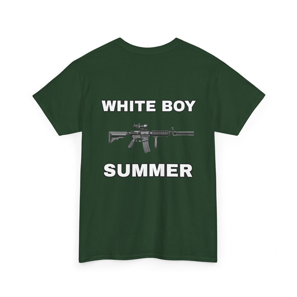 White Boy Summer T‑Shirt — Handwritten Script Graphic Tee