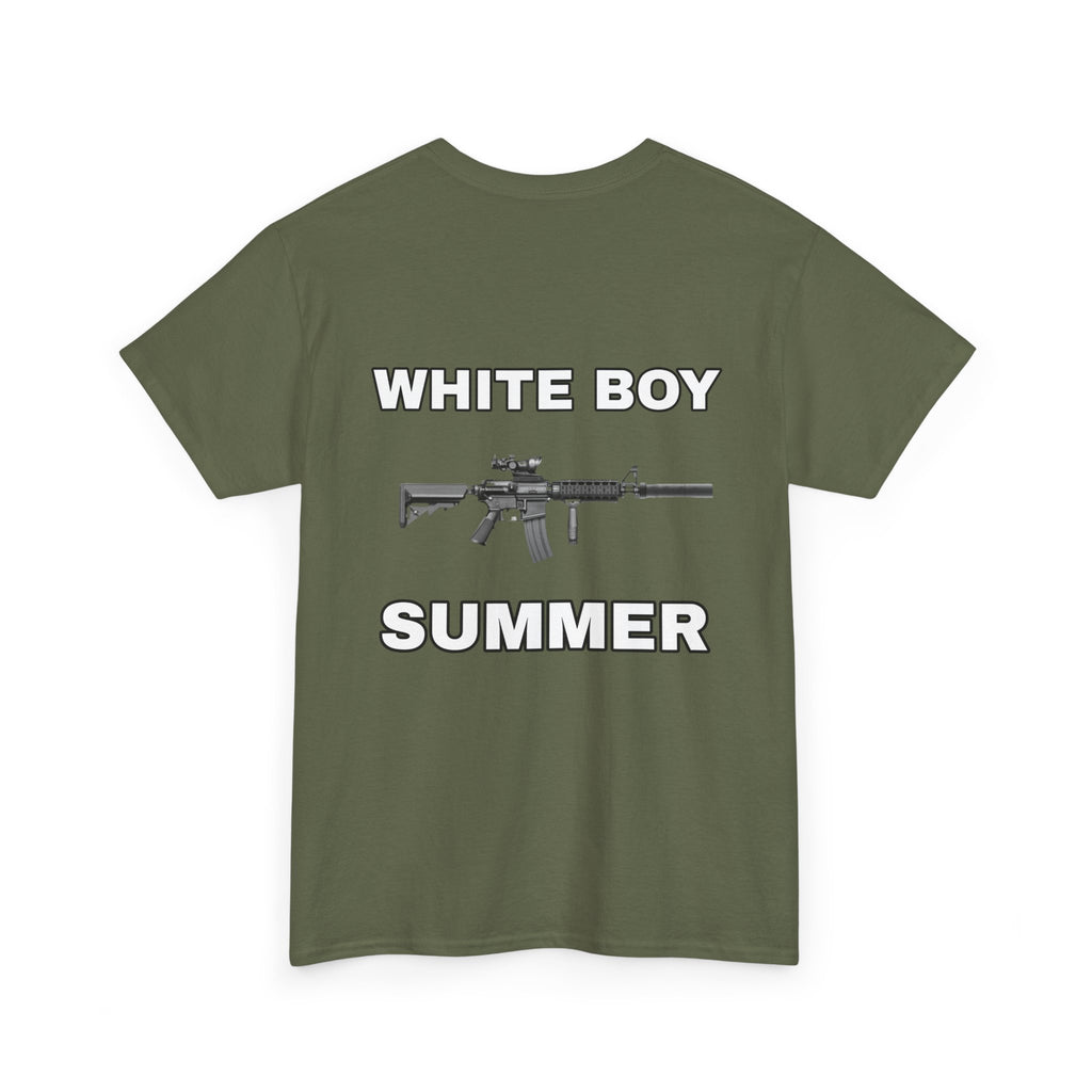 White Boy Summer T‑Shirt — Handwritten Script Graphic Tee