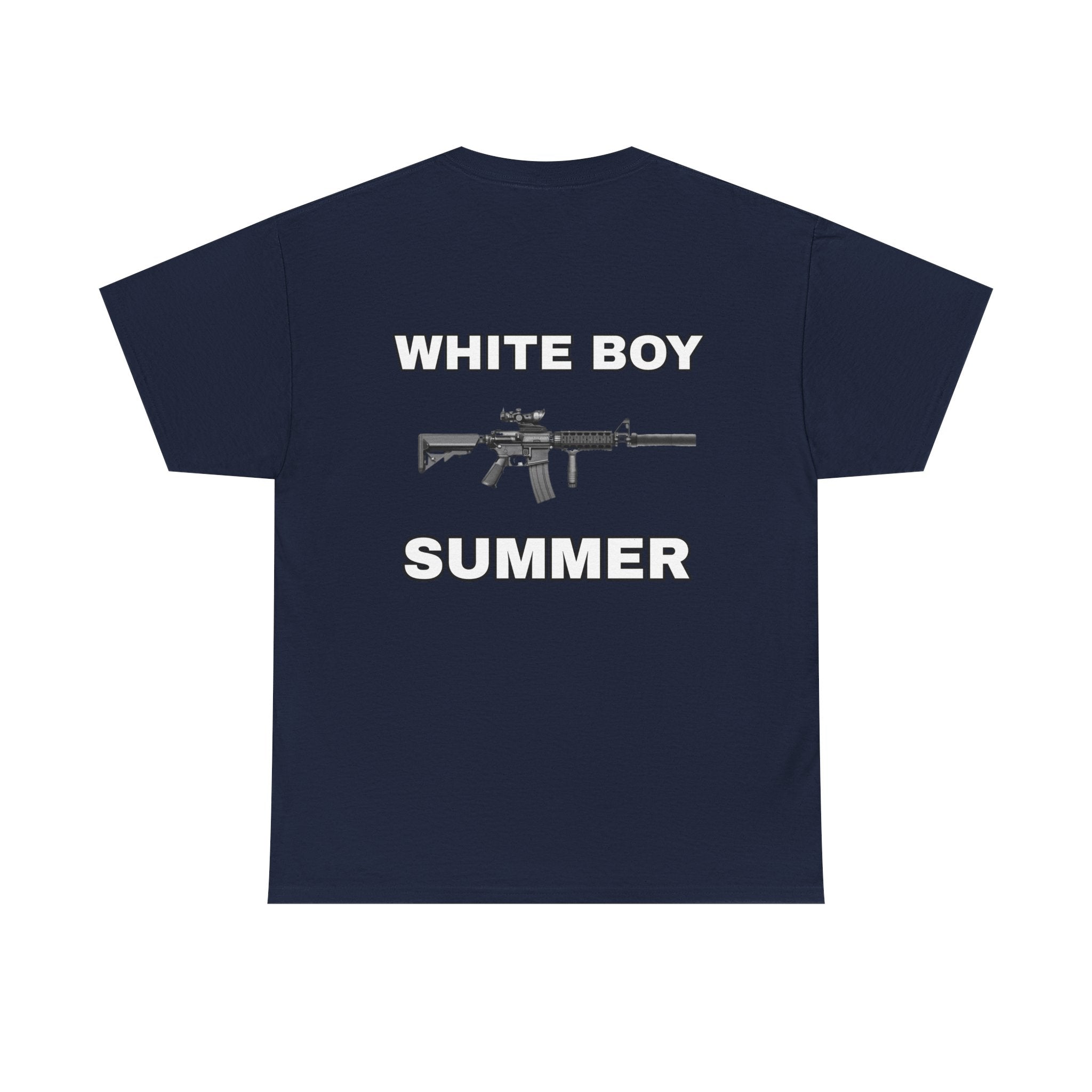 White Boy Summer T‑Shirt — Handwritten Script Graphic Tee