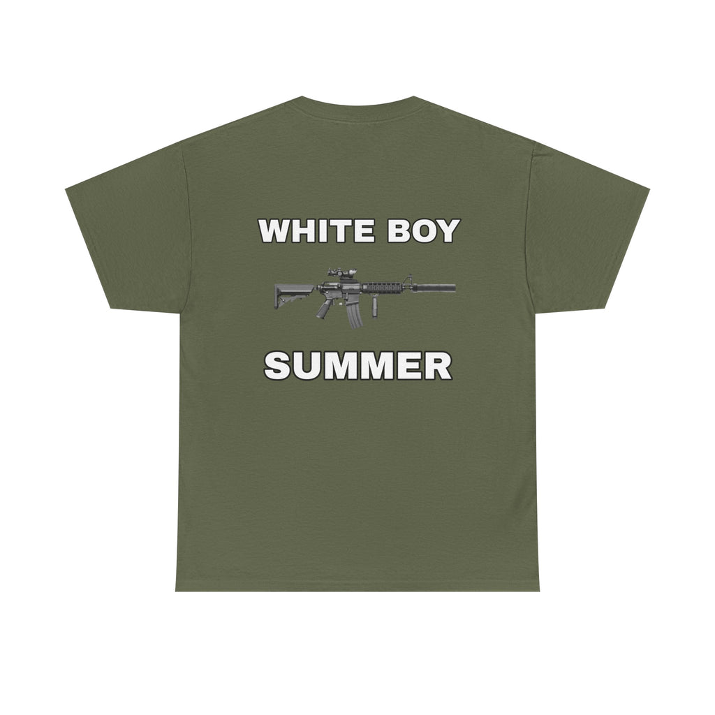 White Boy Summer T‑Shirt — Handwritten Script Graphic Tee
