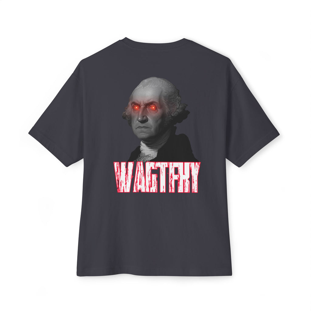 WAGTFKY George Washington Tee — Funny Graphic Oversized Boxy T‑Shirt